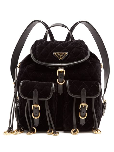 prada bag fur|Prada leather rucksack.